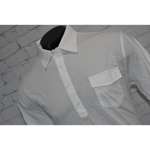Onward Reserve Golf Polo Shirt Men Size XL Front Pocket White Old School NEW - Picture 1 of 9